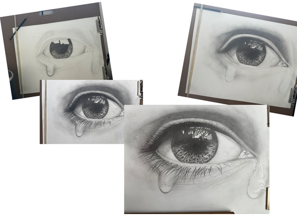 Eye Drawing Progression