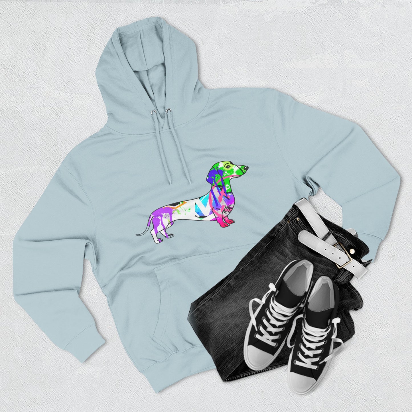 Unisex Hoodie | Graffiti Dachshund Art Design