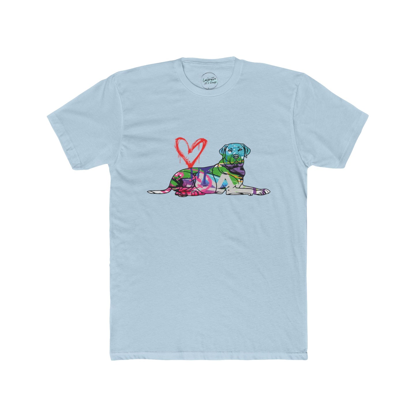 Cotton Tee  | Graffiti Street Art English Labrador Design