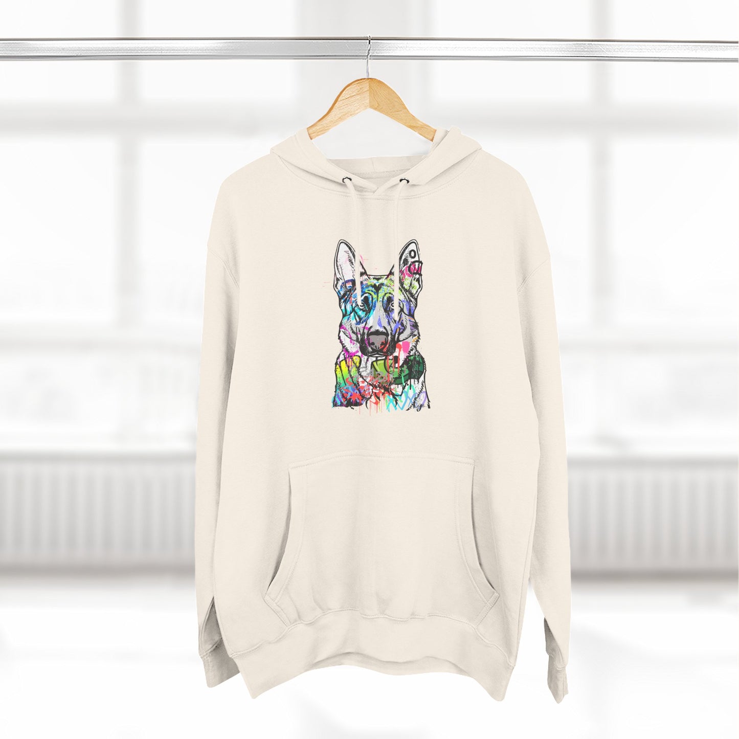 Unisex Hoodie | Graffiti German Shepherd Street Art Design