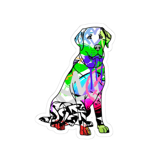 Stickers American Labrador | Dog Graffiti Street Art