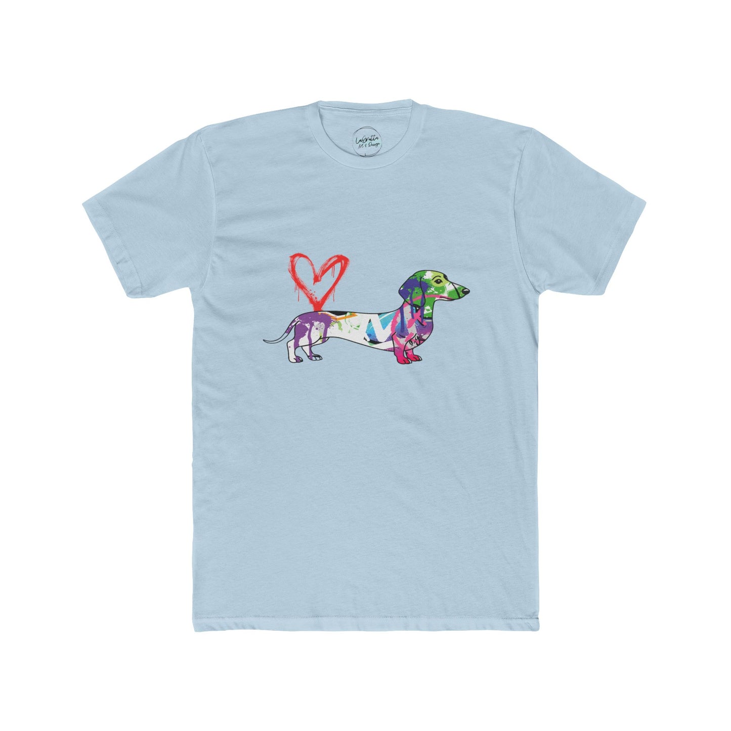 Graffiti Dachshund Street Art |  Unisex Cotton Crew Tee