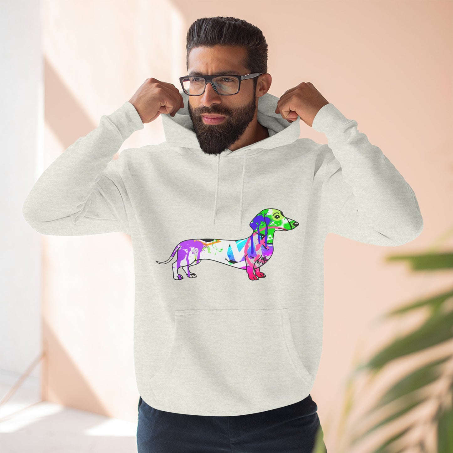 Unisex Hoodie | Graffiti Dachshund Art Design