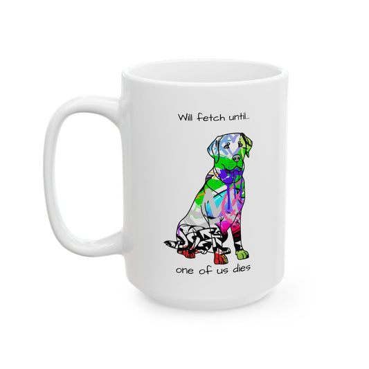 Street art inspired dog lover mug featuring vibrant urban designs and canine themes for enthusiasts