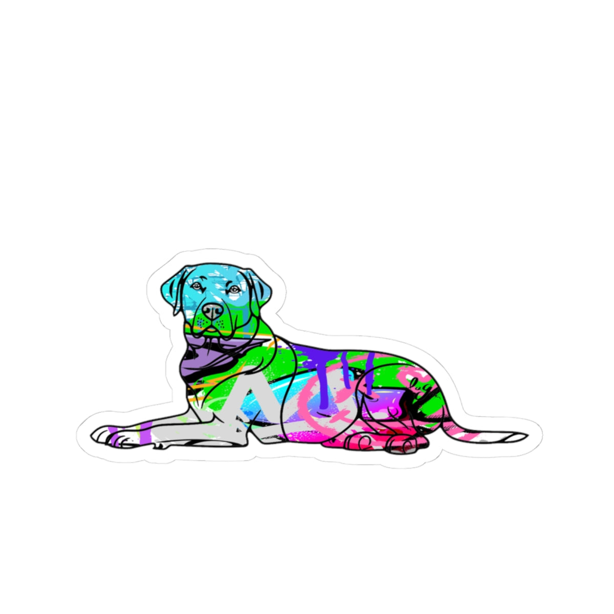 Pitbull Street Art Graffiti Stickers