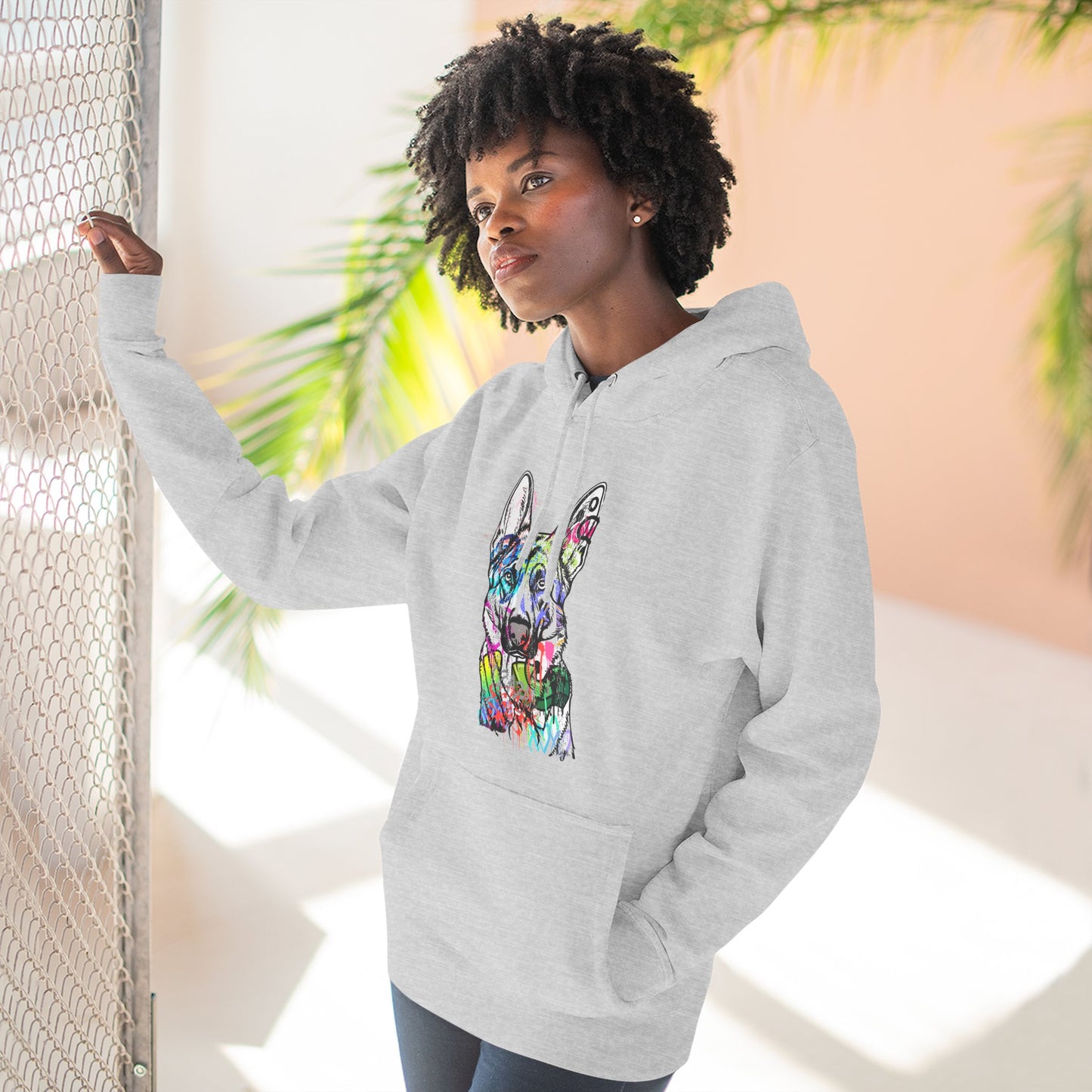 Unisex Hoodie | Graffiti German Shepherd Street Art Design