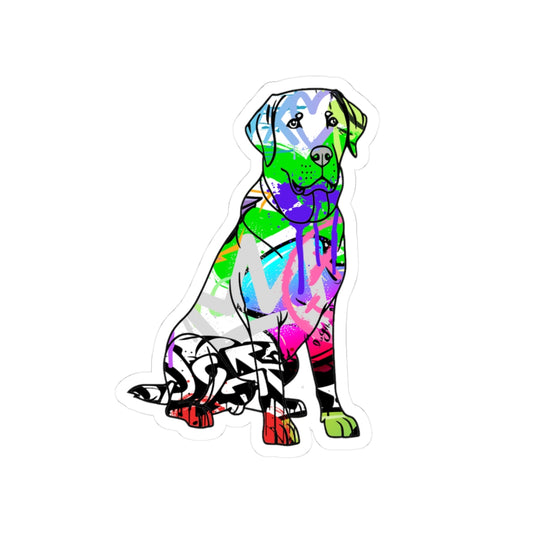 Stickers American Labrador | Dog Graffiti Street Art