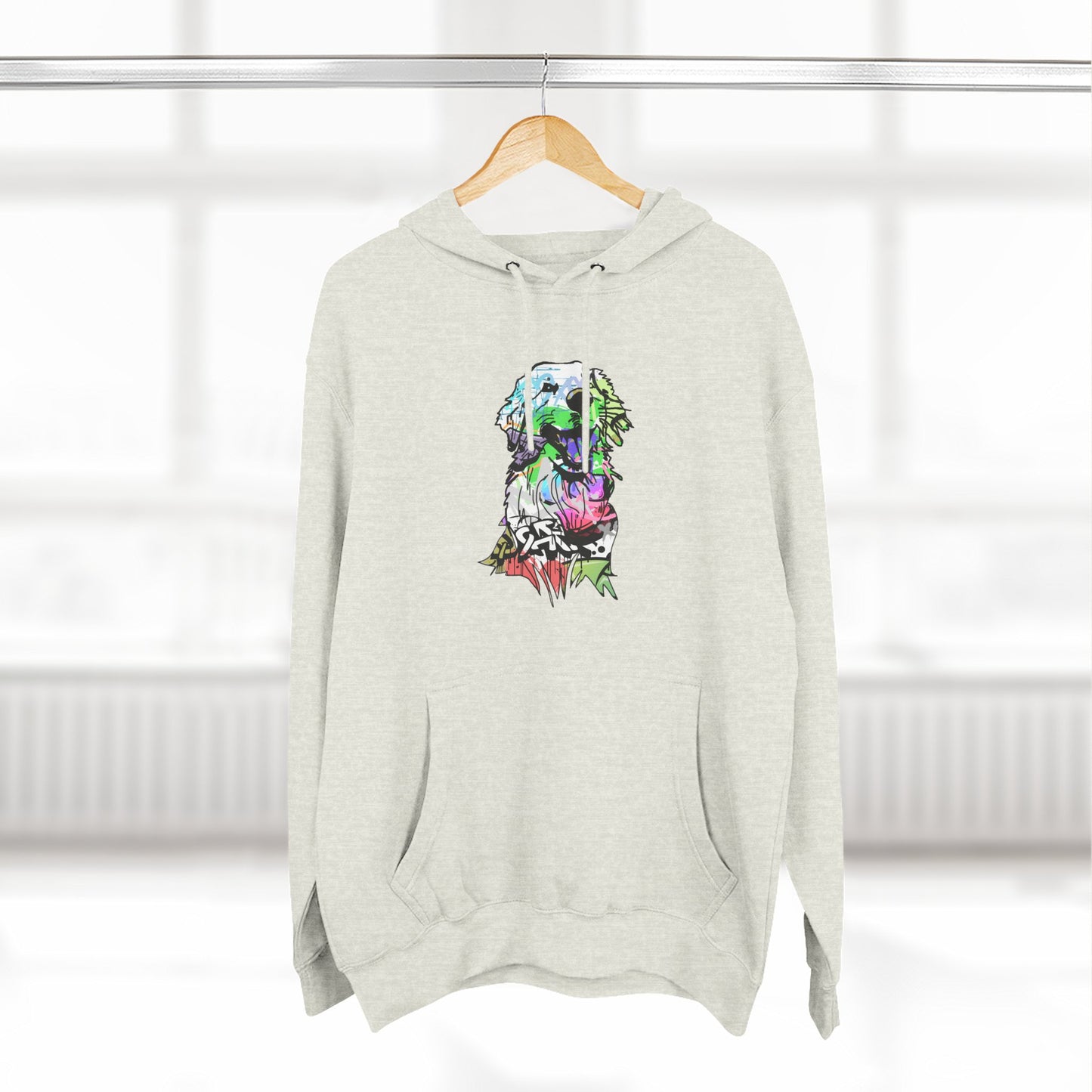 Unisex Hoodie | Graffiti Golden Retriever Street Art Design