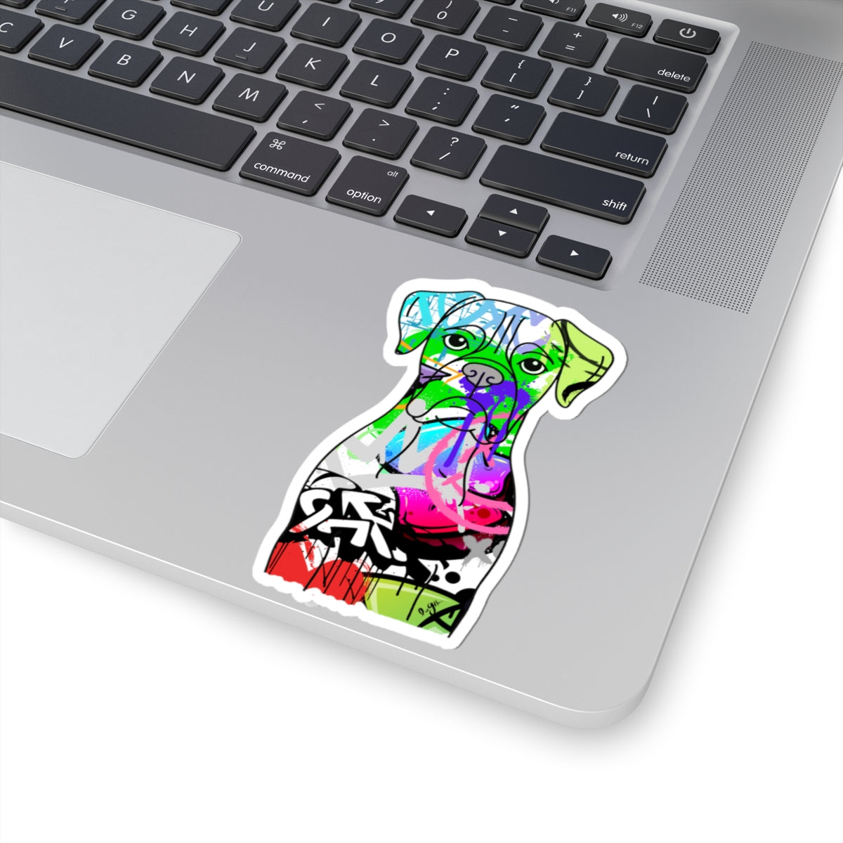 Graffiti Boxer Dog Sticker