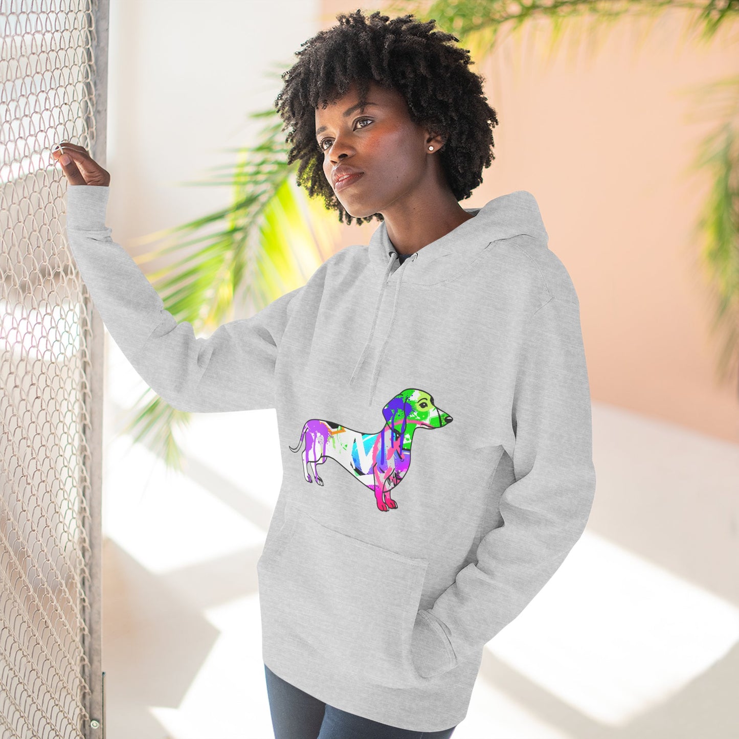 Unisex Hoodie | Graffiti Dachshund Art Design