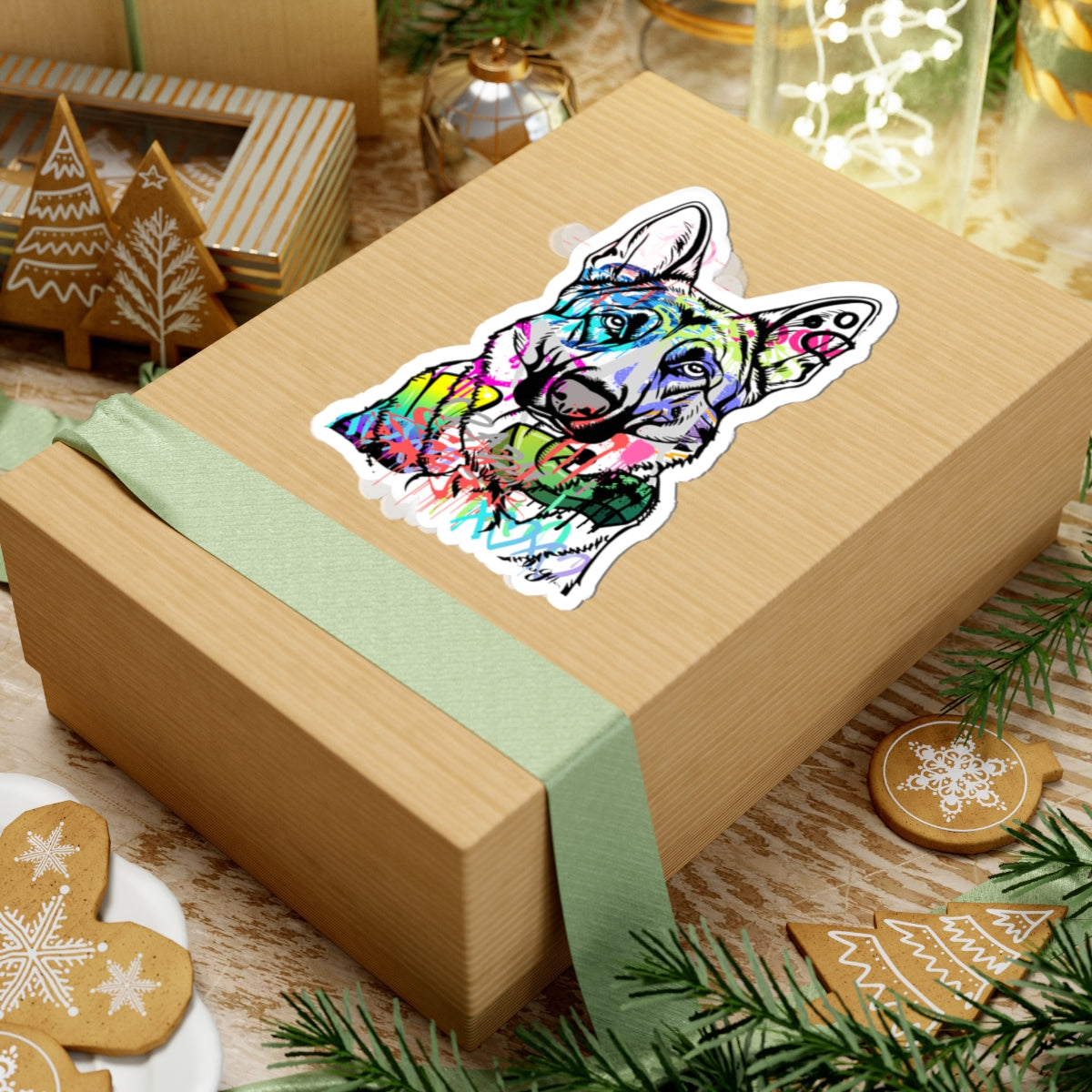 German Shepherd Kiss-Cut Stickers