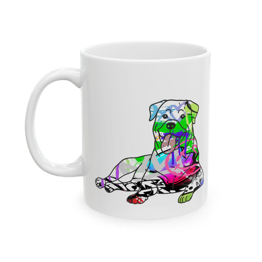 Personalized Rottweiler Mug | Graffiti Street Art Dog Gift