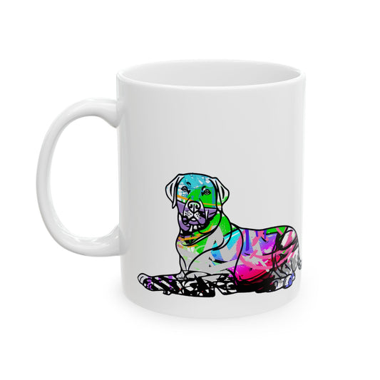 Personalized English Labrador Mug | Graffiti Street Art Dog Gift