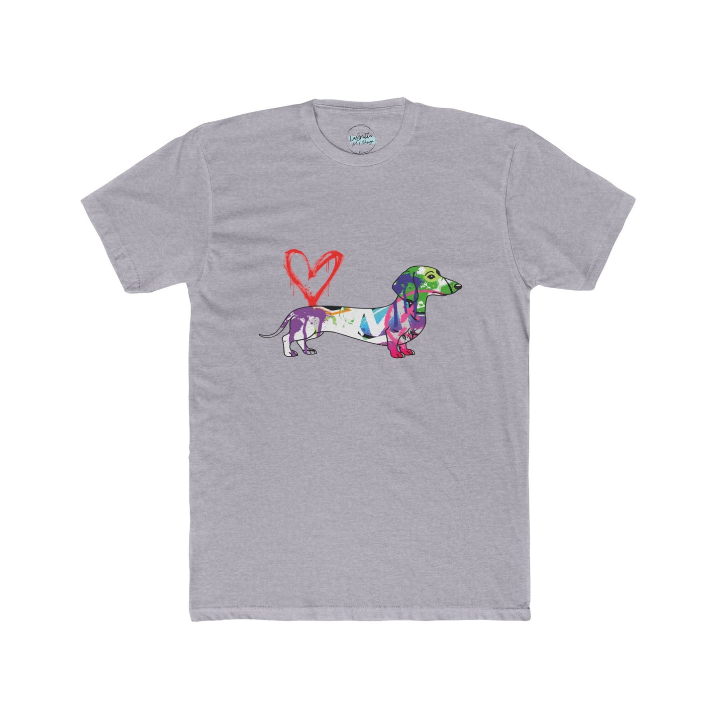 Graffiti Dachshund Street Art |  Unisex Cotton Crew Tee