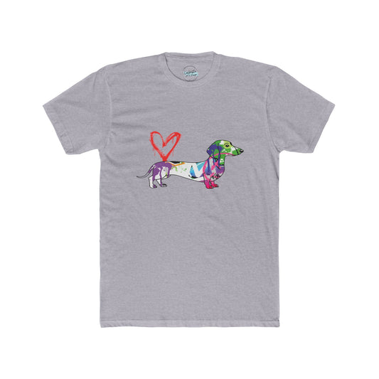 Graffiti Dachshund Street Art |  Unisex Cotton Crew Tee