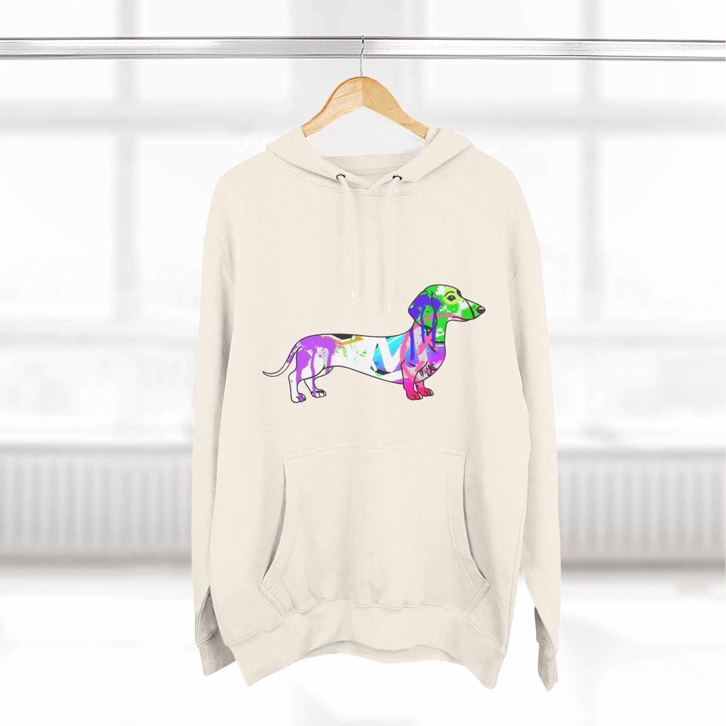 Unisex Hoodie | Graffiti Dachshund Art Design