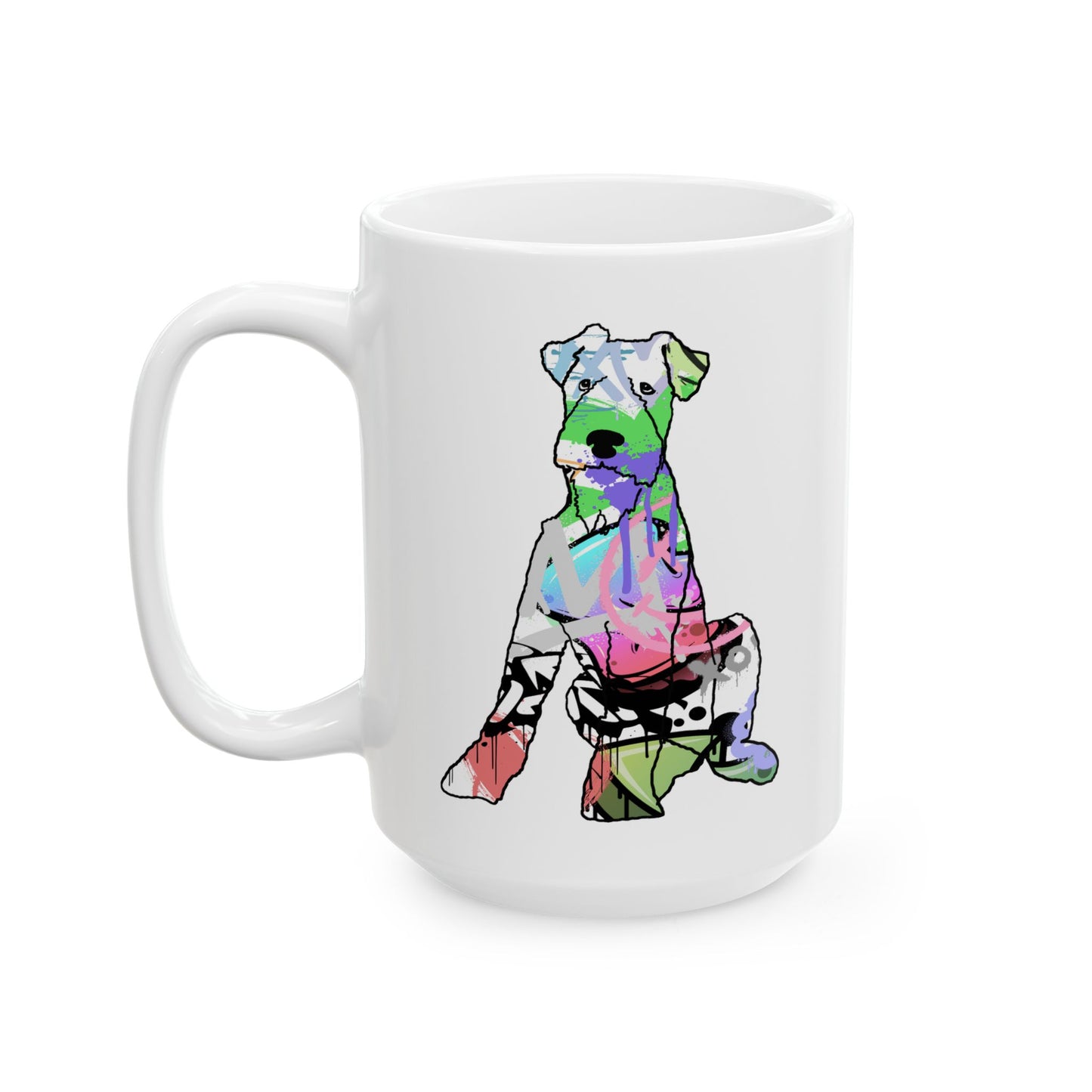 Airedale dog silhouette design perfect for any dog lover gift, ideal for pet enthusiasts and Airedale fans