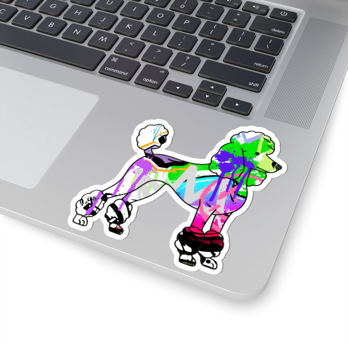 Graffiti Poodle Dog Sticker