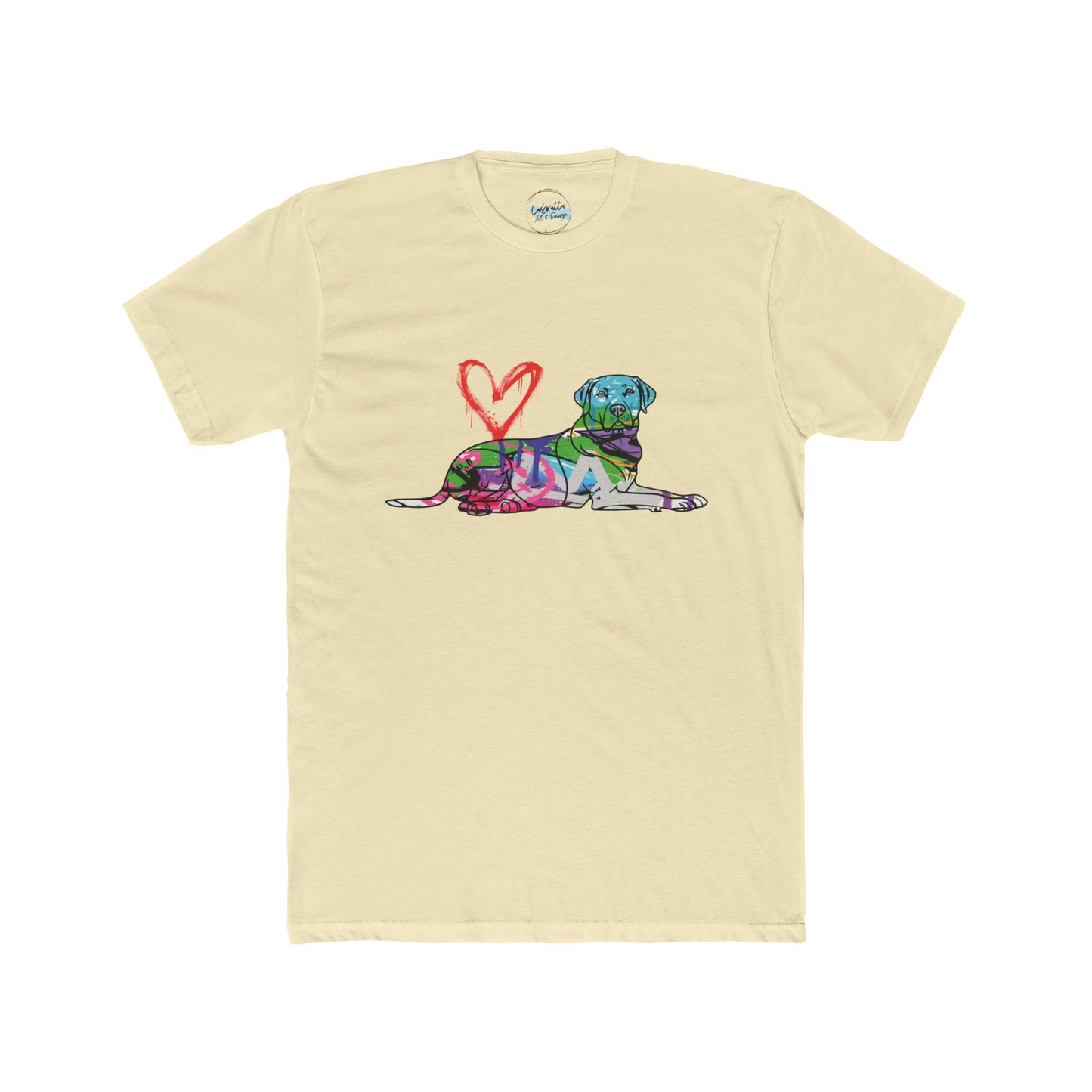 Cotton Tee  | Graffiti Street Art English Labrador Design
