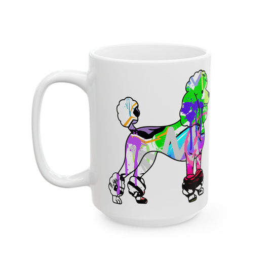 Personalized Poodle Mug | Graffiti Street Art Dog Gift