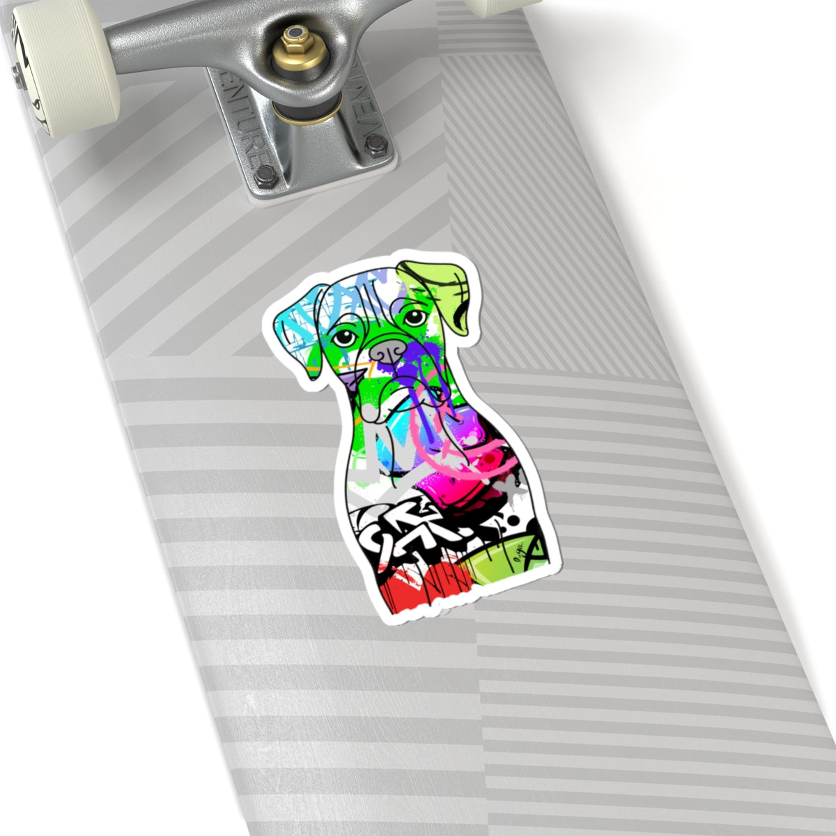 Graffiti Boxer Dog Sticker