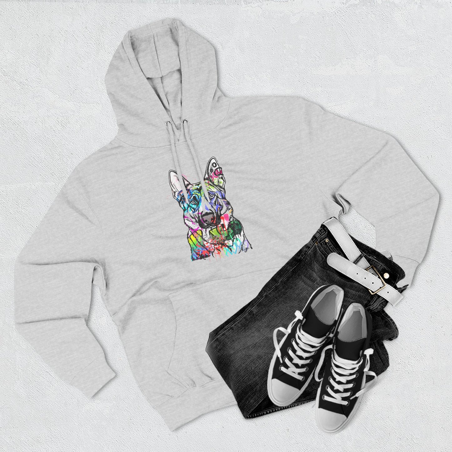 Unisex Hoodie | Graffiti German Shepherd Street Art Design