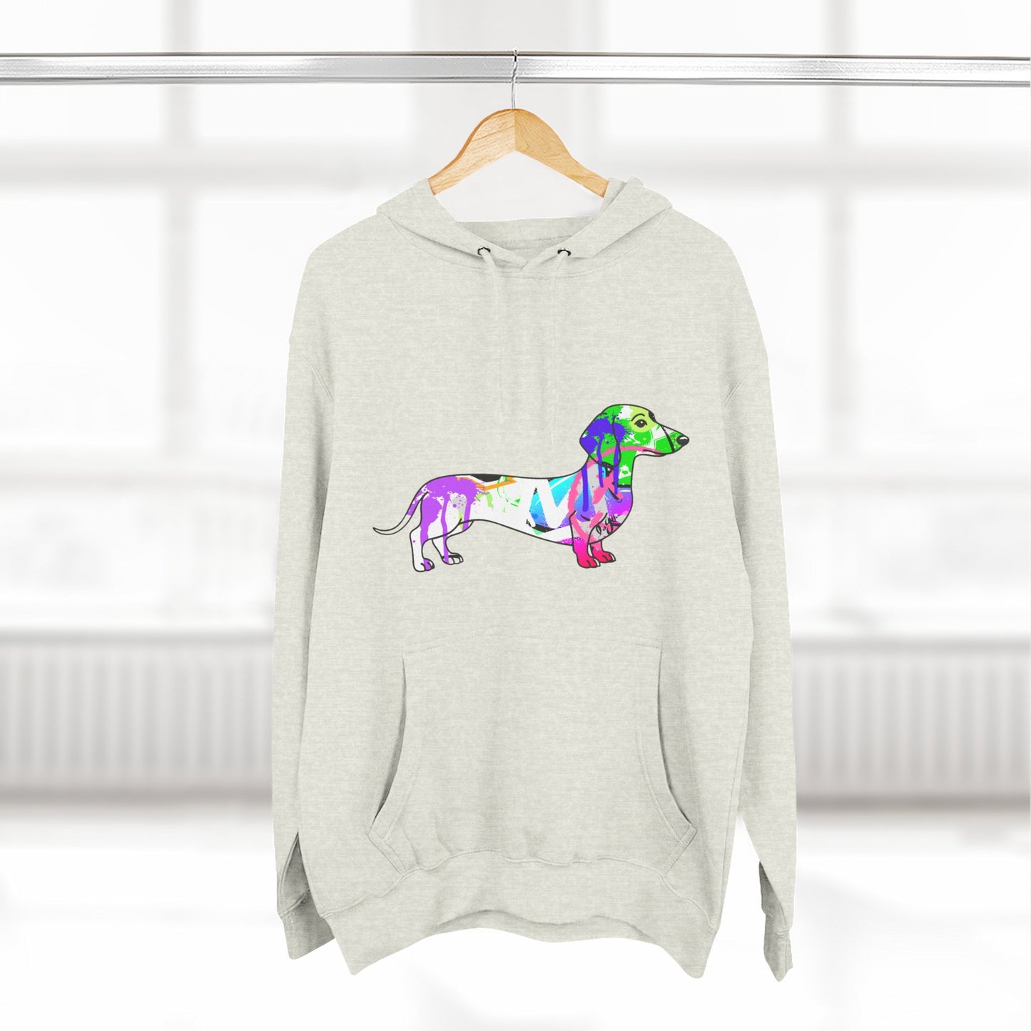 Unisex Hoodie | Graffiti Dachshund Art Design