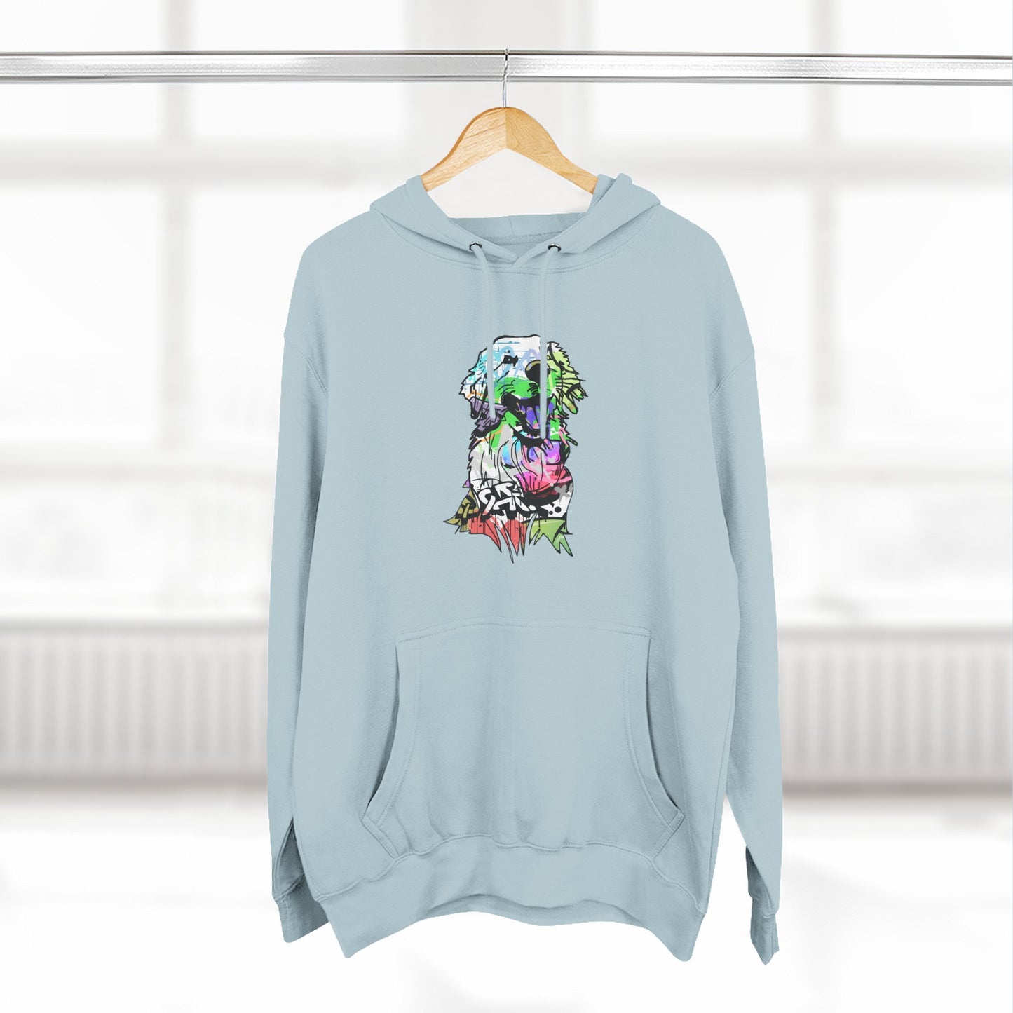 Unisex Hoodie | Graffiti Golden Retriever Street Art Design
