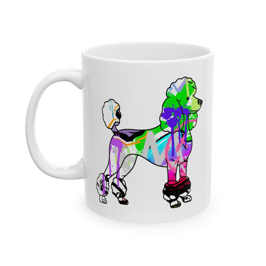 Personalized Poodle Mug | Graffiti Street Art Dog Gift