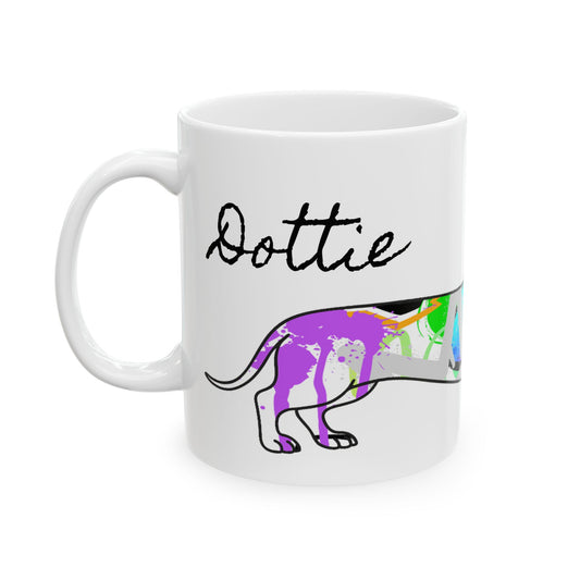 Personalized Dachshund Mug | Graffiti Street Art Dog Image