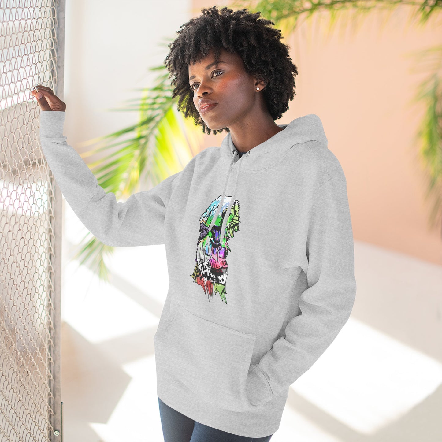 Unisex Hoodie | Graffiti Golden Retriever Street Art Design