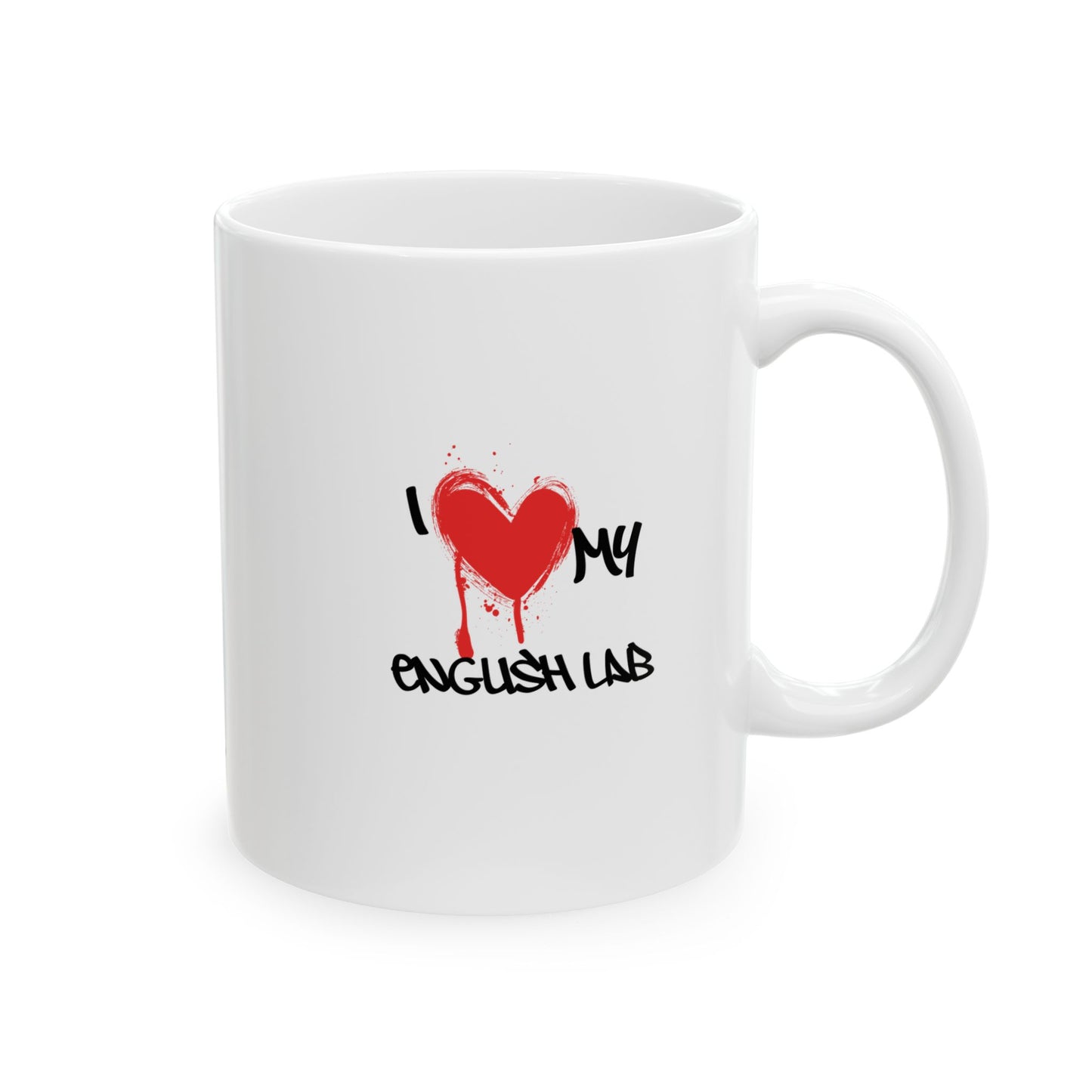 English Bulldog dog image on ceramic mug showcasing a stylish and practical design for pet lovers