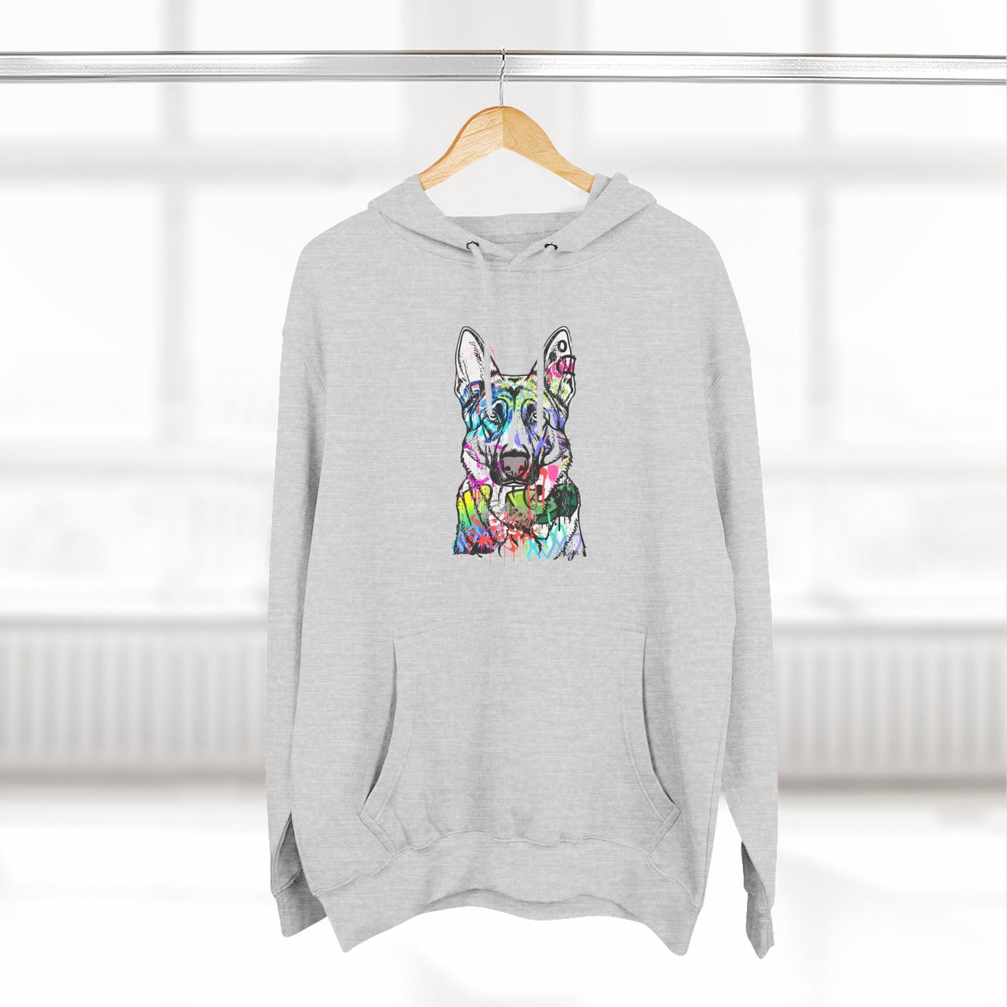 Unisex Hoodie | Graffiti German Shepherd Street Art Design