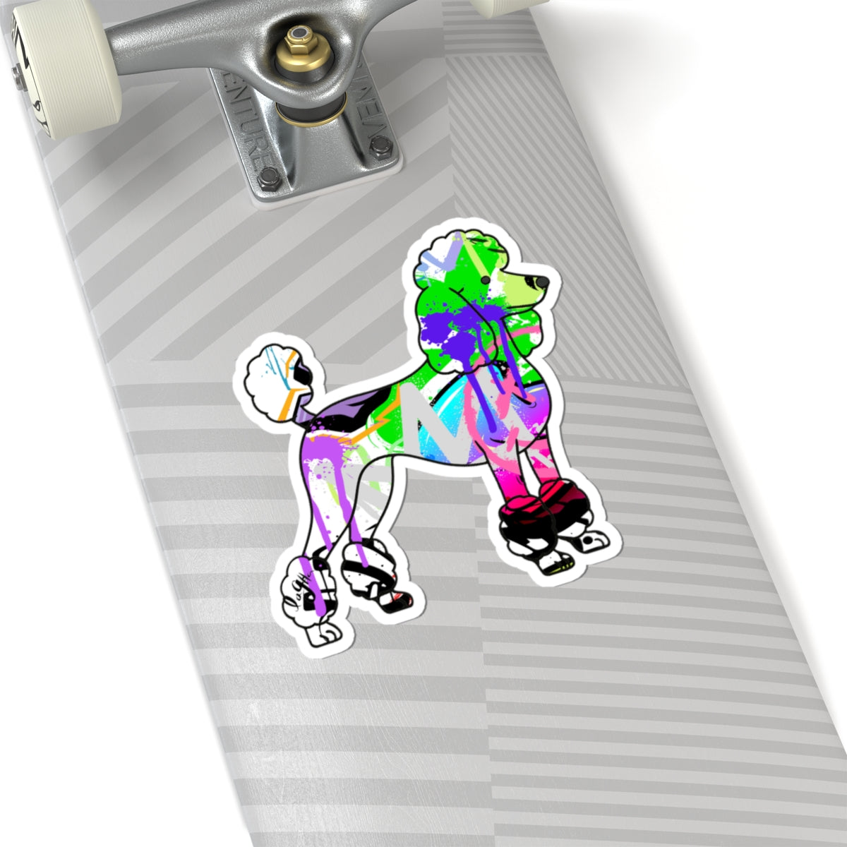 Graffiti Poodle Dog Sticker
