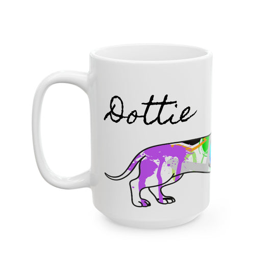 Personalized Dachshund Mug | Graffiti Street Art Dog Image