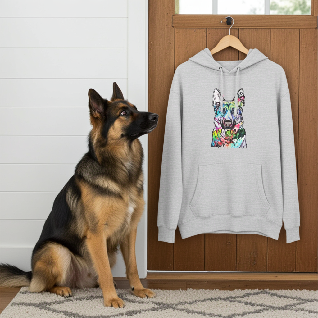 Unisex Hoodie | Graffiti German Shepherd Street Art Design